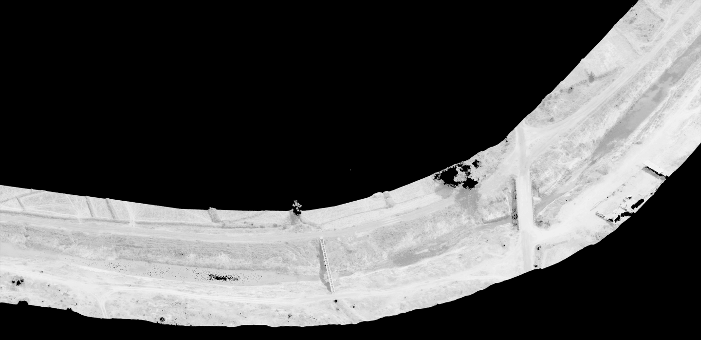 Canal survey point cloud