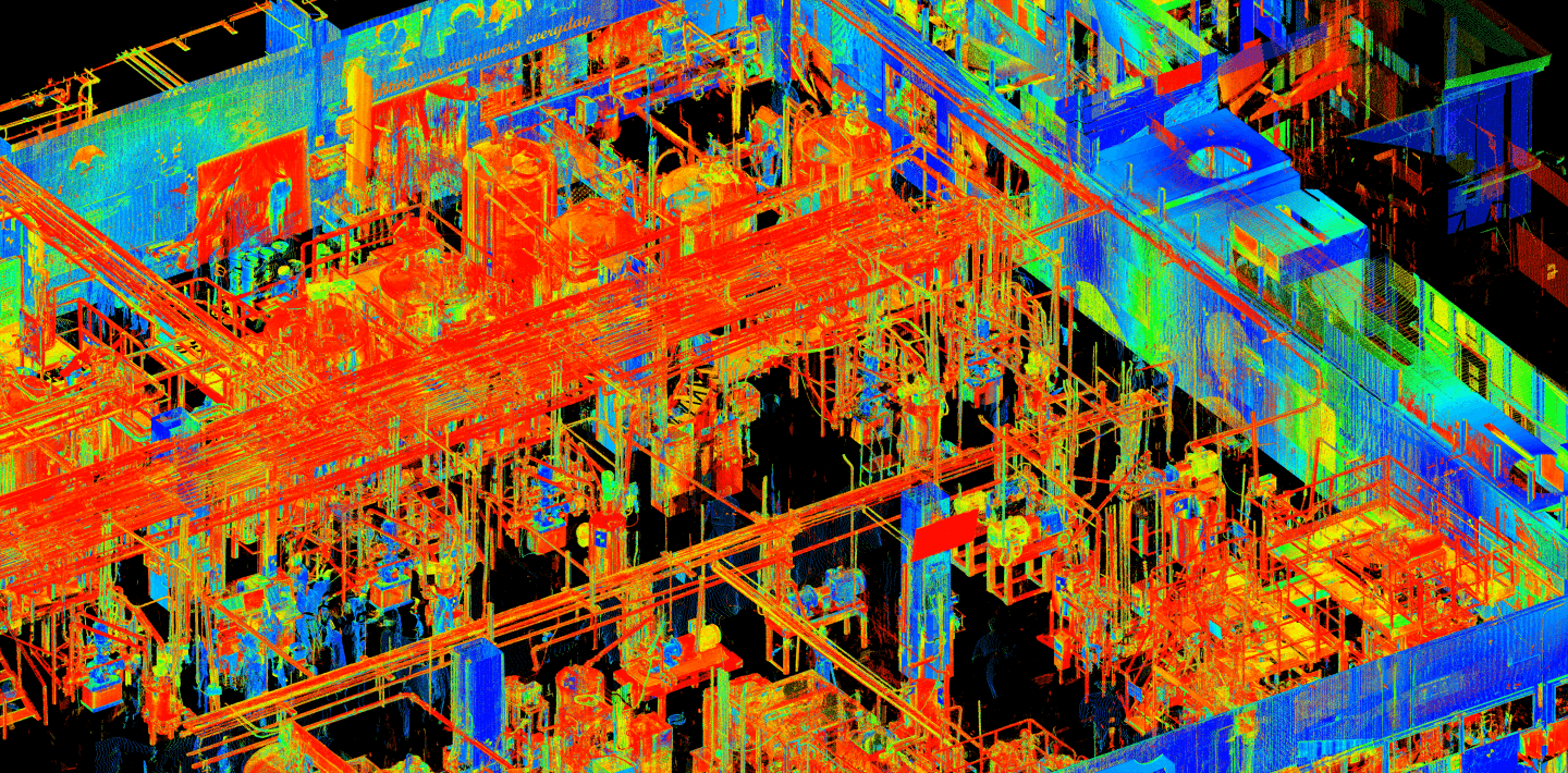 Industrial facility point cloud